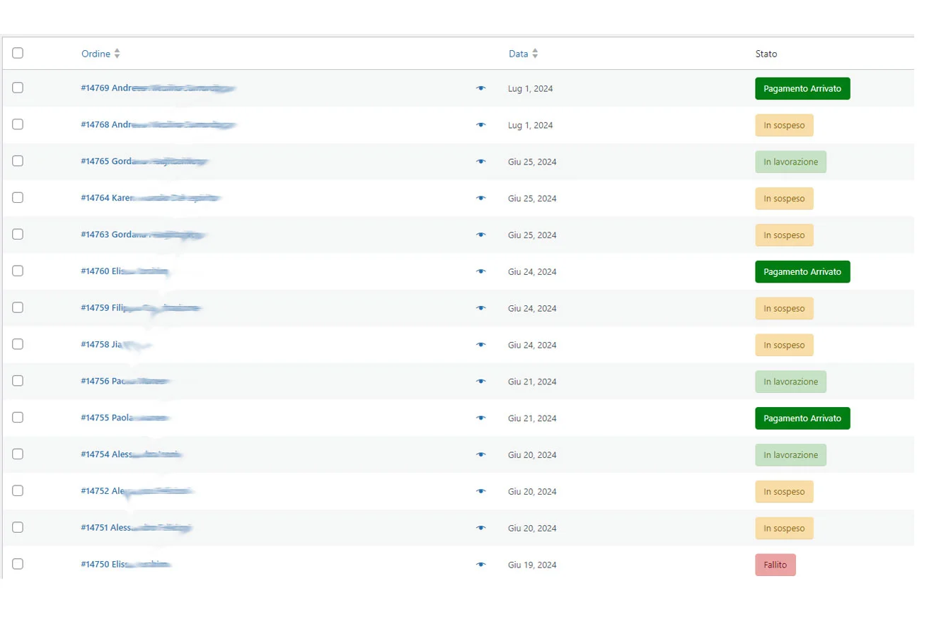 WooCommerce gestione avanzata degli stati degli Ordini