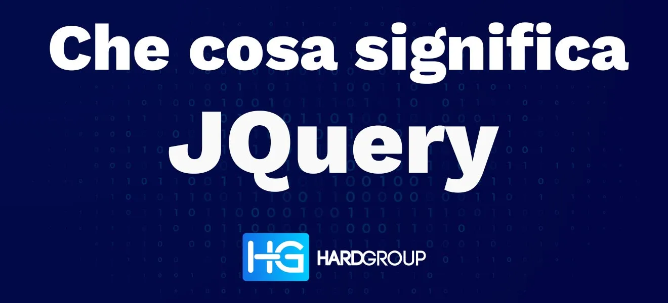 Schema visivo che introduce alla domanda Cosa significa jQuery?