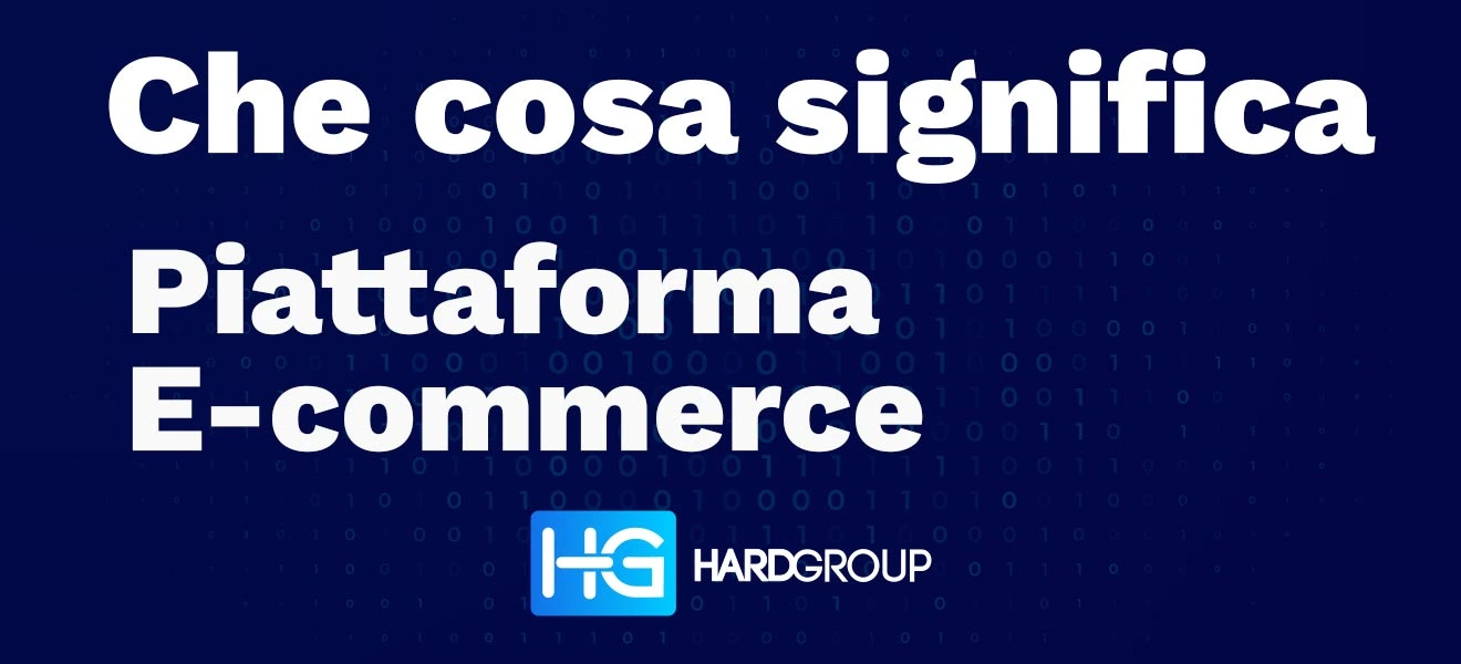 Schema visivo che introduce alla domanda Cosa significa Piattaforma-E-commerce