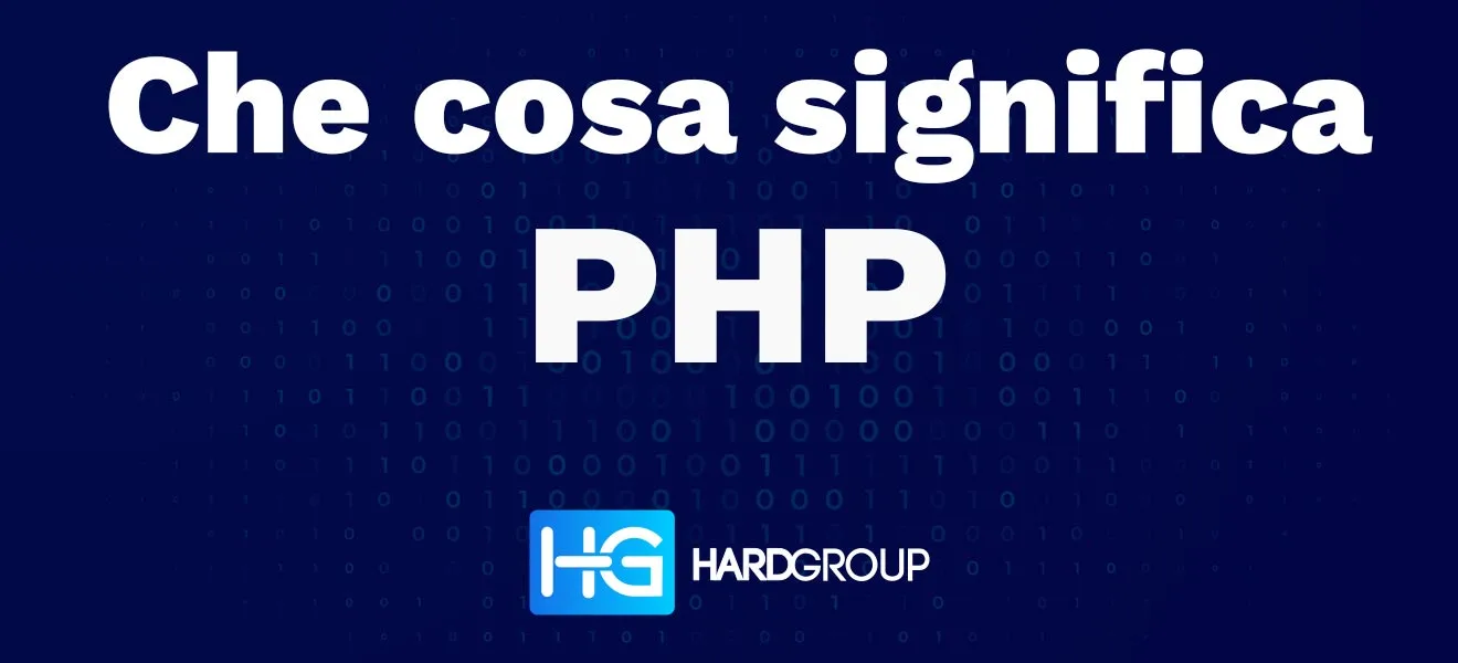 Schema visivo che introduce alla domanda Cosa significa PHP