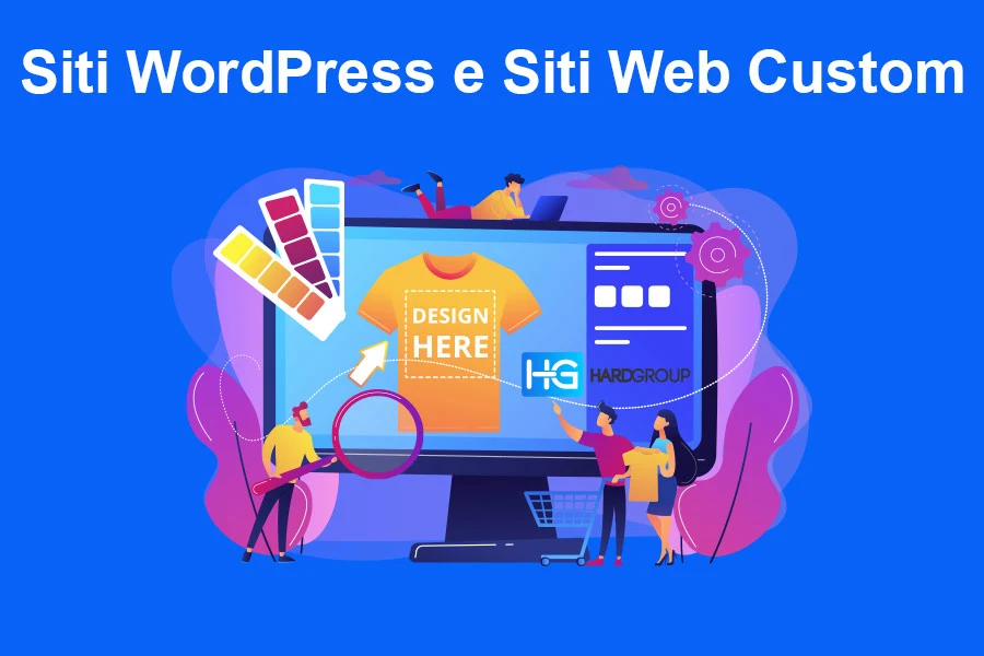 Immagine rappresentativa dello sviluppo tra Siti WordPress e Siti Web Custom